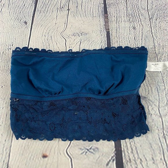 Mae Standard Longline Lace Bandeau Bralette Deep Ocean - Picture 5 of 6